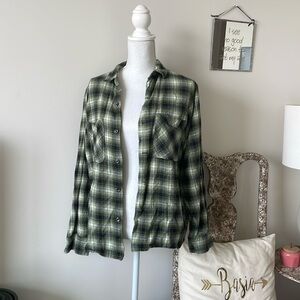 Green UO Flannel